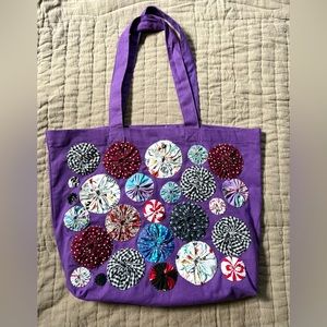 💜Tote Bag with Yo-yos!💜